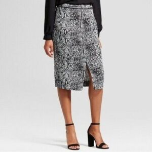 Who What Wear Snake Skin Print Pencil Skirt
